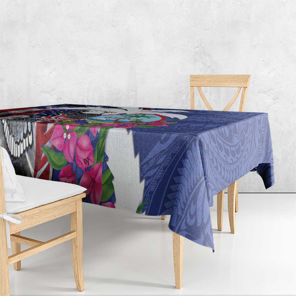 United States Guam Tablecloth USA Eagle Guahan Seal Bougainvillea - Polynesian Pride