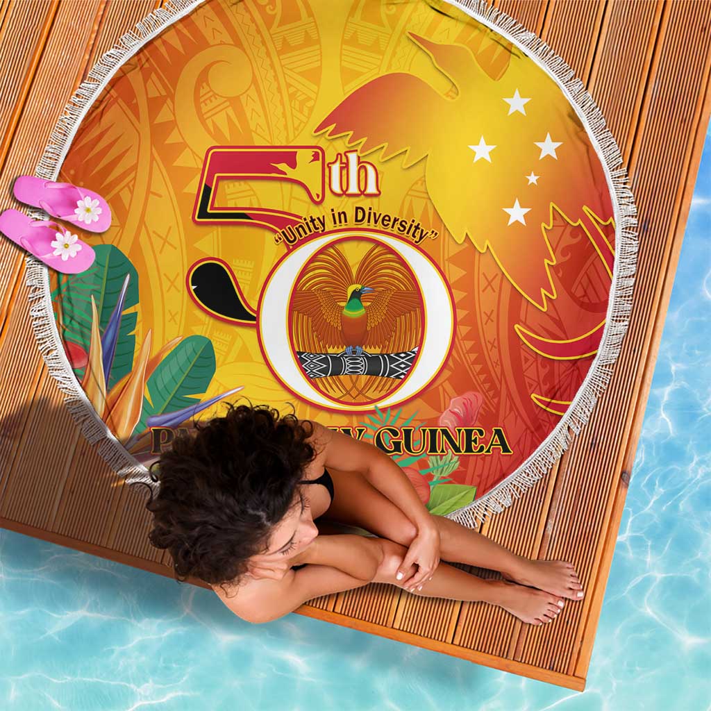 Papua New Guinea Independence Day Beach Blanket 50th Anniversary Unity in Diversity