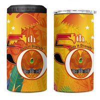Papua New Guinea Independence Day 4 in 1 Can Cooler Tumbler 50th Anniversary Unity in Diversity