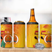 Papua New Guinea Independence Day 4 in 1 Can Cooler Tumbler 50th Anniversary Unity in Diversity