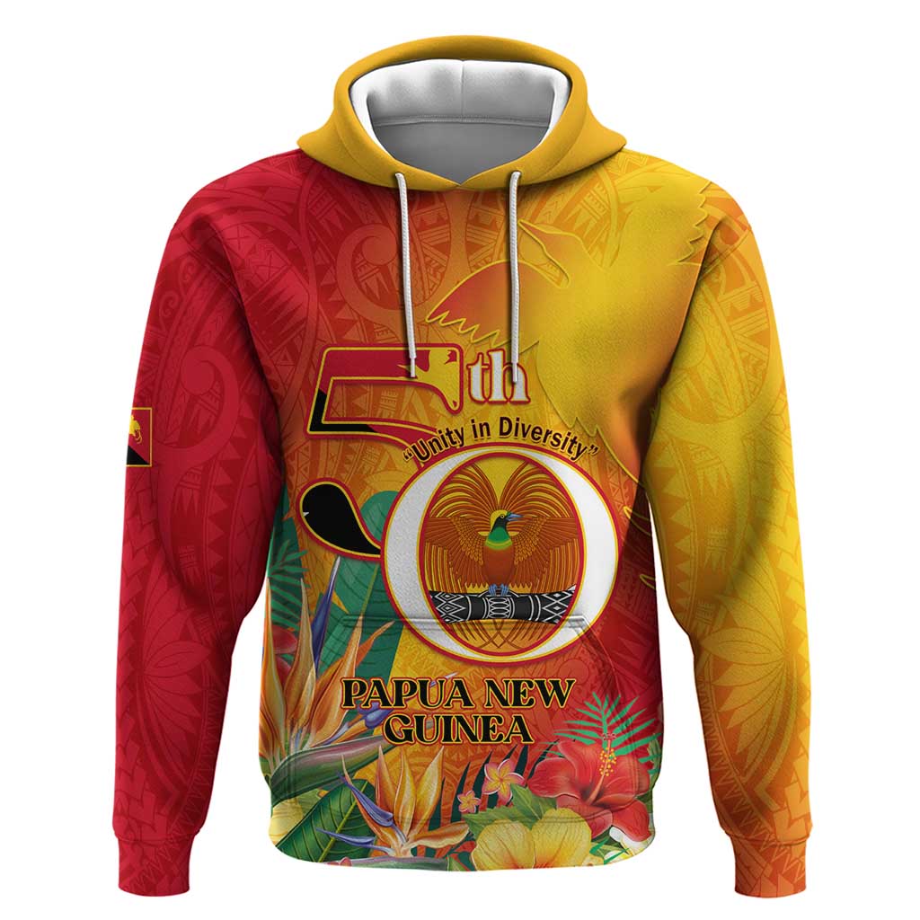 Papua New Guinea Independence Day Hoodie 50th Anniversary Unity in Diversity