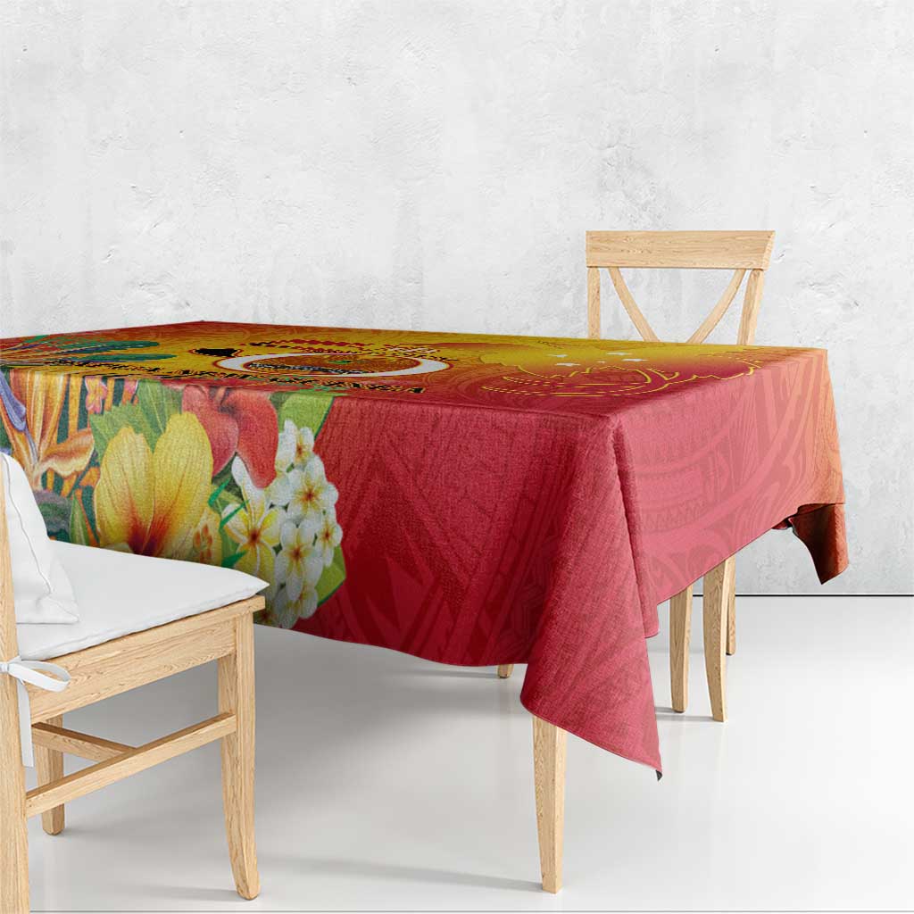 Papua New Guinea Independence Day Tablecloth 50th Anniversary Unity in Diversity