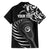 Personalised New Zealand Silver Fern Lacrosse Family Matching Long Sleeve Bodycon Dress and Hawaiian Shirt Aotearoa Maori Pattern