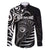 Personalised New Zealand Silver Fern Lacrosse Family Matching Long Sleeve Bodycon Dress and Hawaiian Shirt Aotearoa Maori Pattern