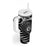Personalised New Zealand Silver Fern Lacrosse Tumbler With Handle Aotearoa Maori Pattern