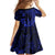 Blue Polynesian Family Matching Outfits Mermaid Dress And Hawaiian Shirt Tribal Hammerhead Shark LT14