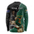 Personalised New Zealand And South Africa Rugby Long Sleeve Shirt 2024 All Black Springboks Mascots Together