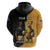 Personalised New Zealand And Australia Rugby Hoodie 2024 All Black Wallabies Mascots Together