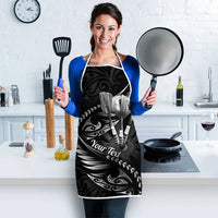 Personalised All Black New Zealand Darts Apron Aoteroa Fern Maori Galaxy Style - Polynesian Pride