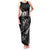 Personalised All Black New Zealand Darts Family Matching Tank Maxi Dress and Hawaiian Shirt Aoteroa Fern Maori Galaxy Style