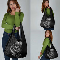 Personalised All Black New Zealand Darts Grocery Bag Aoteroa Fern Maori Galaxy Style