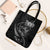 Personalised All Black New Zealand Darts Tote Bag Aoteroa Fern Maori Galaxy Style - Polynesian Pride