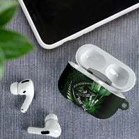Personalised All Green New Zealand Darts AirPods Case Aoteroa Fern Maori Galaxy Style - Polynesian Pride