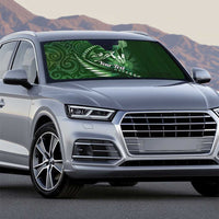 Personalised All Green New Zealand Darts Auto Sun Shade Aoteroa Fern Maori Galaxy Style - Polynesian Pride