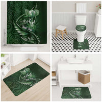 Personalised All Green New Zealand Darts Bathroom Set Aoteroa Fern Maori Galaxy Style - Polynesian Pride