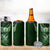 All Green New Zealand Darts 4 in 1 Can Cooler Tumbler Aoteroa Fern Maori Galaxy Style