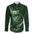 Personalised All Green New Zealand Darts Family Matching Long Sleeve Bodycon Dress and Hawaiian Shirt Aoteroa Fern Maori Galaxy Style