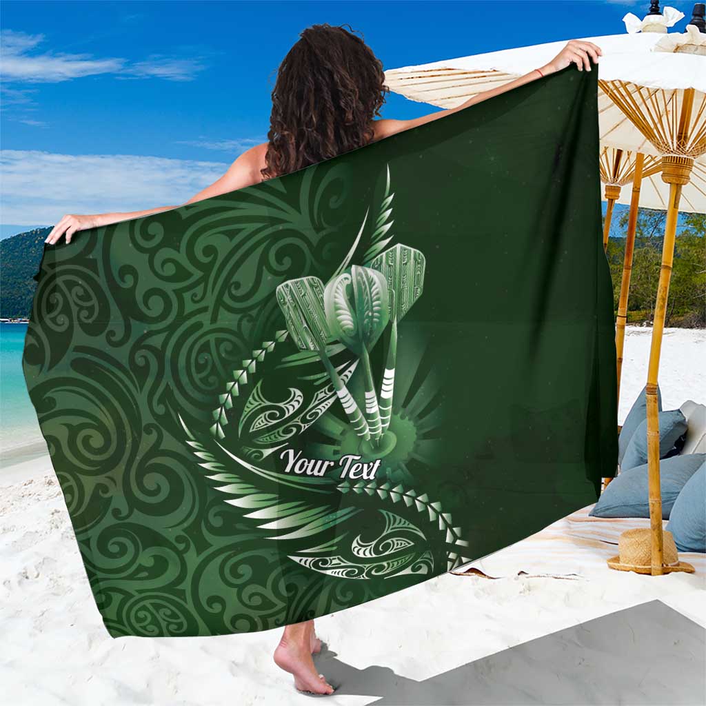 Personalised All Green New Zealand Darts Sarong Aoteroa Fern Maori Galaxy Style