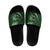 Personalised All Green New Zealand Darts Slide Sandals Aoteroa Fern Maori Galaxy Style - Polynesian Pride