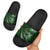 Personalised All Green New Zealand Darts Slide Sandals Aoteroa Fern Maori Galaxy Style - Polynesian Pride
