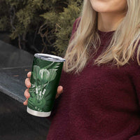 All Green New Zealand Darts Tumbler Cup Aoteroa Fern Maori Galaxy Style LT14 - Polynesian Pride