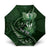 Personalised All Green New Zealand Darts Umbrella Aoteroa Fern Maori Galaxy Style - Polynesian Pride