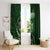 Personalised All Green New Zealand Darts Window Curtain Aoteroa Fern Maori Galaxy Style