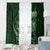 Personalised All Green New Zealand Darts Window Curtain Aoteroa Fern Maori Galaxy Style