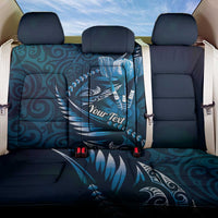 Personalised All Blue New Zealand Darts Back Car Seat Cover Aoteroa Fern Maori Galaxy Style