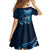 Personalised All Blue New Zealand Darts Family Matching Tank Maxi Dress and Hawaiian Shirt Aoteroa Fern Maori Galaxy Style