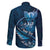 Personalised All Blue New Zealand Darts Family Matching Tank Maxi Dress and Hawaiian Shirt Aoteroa Fern Maori Galaxy Style