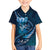Personalised All Blue New Zealand Darts Family Matching Tank Maxi Dress and Hawaiian Shirt Aoteroa Fern Maori Galaxy Style