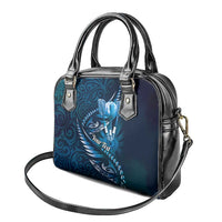 Personalised All Blue New Zealand Darts Shoulder Handbag Aoteroa Fern Maori Galaxy Style