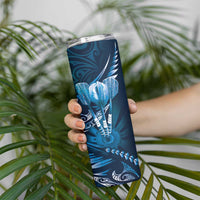 All Blue New Zealand Darts Skinny Tumbler Aoteroa Fern Maori Galaxy Style