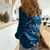 Personalised All Blue New Zealand Darts Women Casual Shirt Aoteroa Fern Maori Galaxy Style