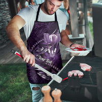 Personalised All Purple New Zealand Darts Apron Aoteroa Fern Maori Galaxy Style - Polynesian Pride