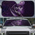 Personalised All Purple New Zealand Darts Auto Sun Shade Aoteroa Fern Maori Galaxy Style - Polynesian Pride