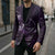 Personalised All Purple New Zealand Darts Blazer Aoteroa Fern Maori Galaxy Style - Polynesian Pride