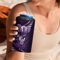 All Purple New Zealand Darts 4 in 1 Can Cooler Tumbler Aoteroa Fern Maori Galaxy Style