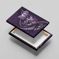 Personalised All Purple New Zealand Darts Canvas Wall Art Aoteroa Fern Maori Galaxy Style LT14 - Polynesian Pride