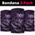 Personalised All Purple New Zealand Darts Neck Gaiter Aoteroa Fern Maori Galaxy Style - Polynesian Pride