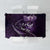 Personalised All Purple New Zealand Darts Tablecloth Aoteroa Fern Maori Galaxy Style