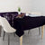 Personalised All Purple New Zealand Darts Tablecloth Aoteroa Fern Maori Galaxy Style