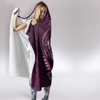 Personalised All Pink New Zealand Darts Hooded Blanket Aoteroa Fern Maori Galaxy Style LT14 - Polynesian Pride