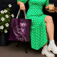 Personalised All Pink New Zealand Darts Tote Bag Aoteroa Fern Maori Galaxy Style - Polynesian Pride