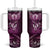 All Pink New Zealand Darts Tumbler With Handle Aoteroa Fern Maori Galaxy Style