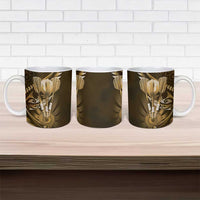 All Gold New Zealand Darts Ceramic Mug Aoteroa Fern Maori Galaxy Style - Polynesian Pride