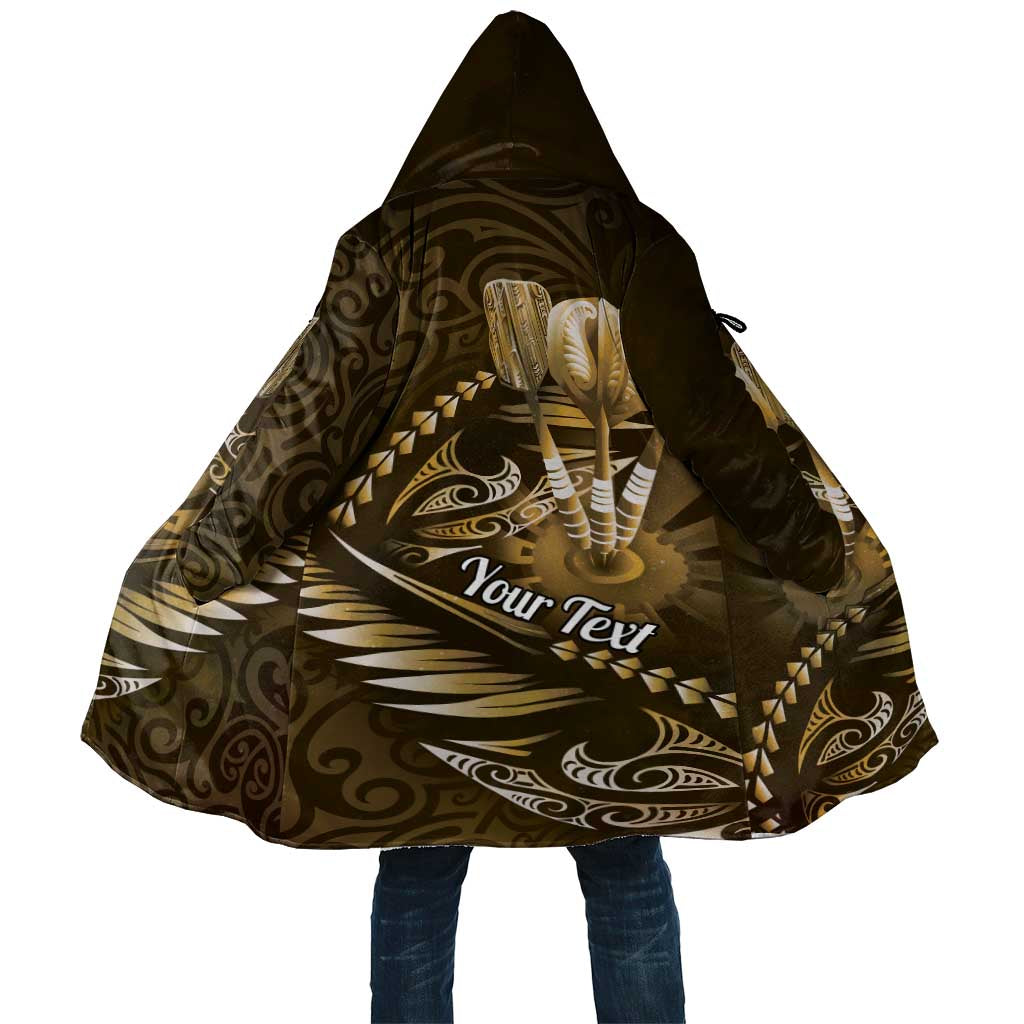 Personalised All Gold New Zealand Darts Cloak Aoteroa Fern Maori Galaxy Style - Polynesian Pride