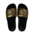 Personalised All Gold New Zealand Darts Slide Sandals Aoteroa Fern Maori Galaxy Style - Polynesian Pride