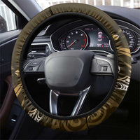 All Gold New Zealand Darts Steering Wheel Cover Aoteroa Fern Maori Galaxy Style LT14 - Polynesian Pride